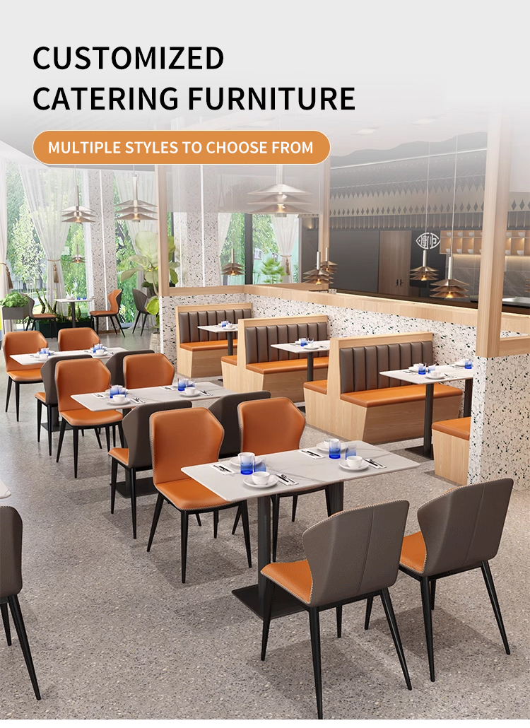 卸売モダンレストラン家具セットカフェファーストフードブース