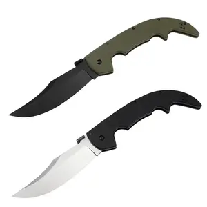 C-old Steel G-10 (AUS10A) Series Folding Knife with tactical knife for outdoor knife