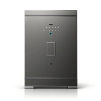 PROWAY Coffre-fort de porte robuste 26 mm avec serrure électronique à empreinte digitale et reconnaissance faciale, compartiment caché, modèle en cuir cousu main