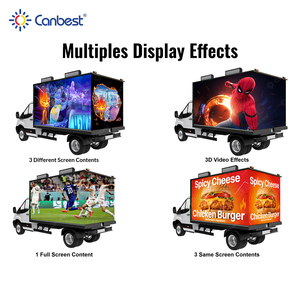 Écran d'affichage LED mobile pour publicité extérieure, imperméable, P4 4 mm, pour camion commercial - Product Image 4