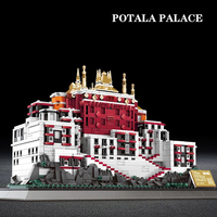 1464 pièces ville vue sur la rue briques de construction Potala palais Architecture blocs de construction jouet pour enfants Culture chinoise Style cadeau