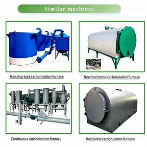 Four de carbonisation rotatif continu pour la fabrication de charbon de bois 40kW 380V en acier au carbone haute automatisation scellé - Product Image 5