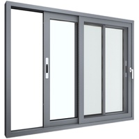 Cadres de fenêtres coulissantes en aluminium pour maisons Finestra Puits de lumière Double vitrage Triple avec volets et portes Cadre