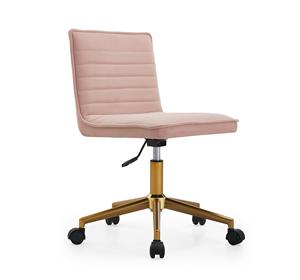 Ghế xoay nâng hạ bọc vải nhung cao cấp thiết kế hiện đại, chân vàng sang trọng, chất liệu dệt mềm mại - Product Image 1