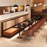 Canapé de restaurant au design moderne et luxueux, table et chaises pour café, mobilier de restaurant pour bistro et bar
