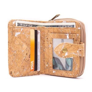 Boshiho Cork Zipper Minimalist <b>Wallet</b> with Card Holder Slim Cork Colorful Flower <b>Rfid</b> <b>Wallets</b> Card Holder Purse for Women - Product Image 1