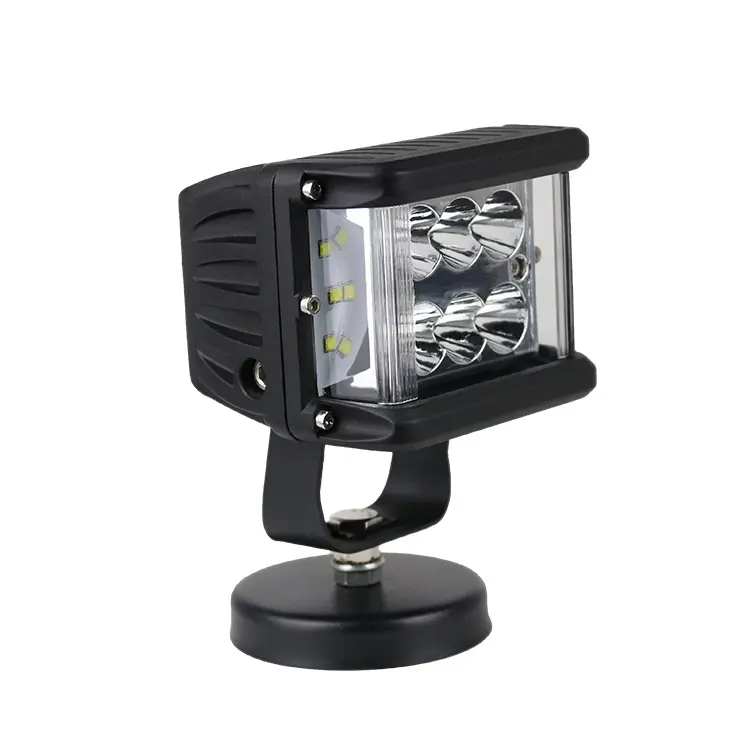 Offroad araç ampul kamyon ışığı 12V 24V Led çalışma ışığı Amber beyaz 3 yan atıcı Led sürüş ışığı