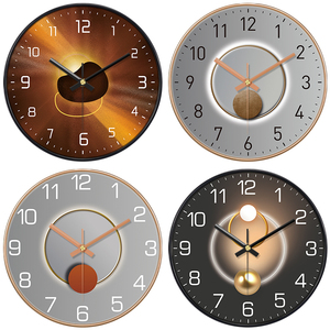 <span class=keywords><strong>Horloge</strong></span> <span class=keywords><strong>murale</strong></span> moderne en plastique à quartz, affichage à <span class=keywords><strong>aiguilles</strong></span>, motif nature morte, style antique silencieux, alimentée par piles, pour salon - Product Image 3