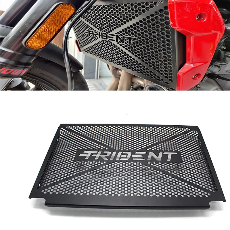 Accesorios de otociclo adecuados para riumph rident660 T, accesorios modificados, Red de tanque de agua modificado