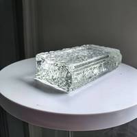 Bloc de verre cristallin solide JYG, brique de verre thermofusible pour application extérieure, pour la décoration d'hôtels, serres, halls et chambres