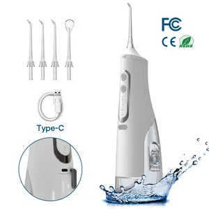 Irrigador oral personalizado portátil com usb, fio dental de água para limpeza dos dentes, jato de água para limpeza oral, usado em casa para limpeza dos dentes