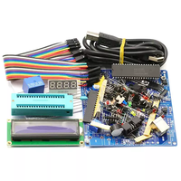 51 Kit Papan Pengembangan Mikrokontroler DIY, Modul Inti dan Komponen untuk Pembelajaran Penyolderan Kit Elektronik