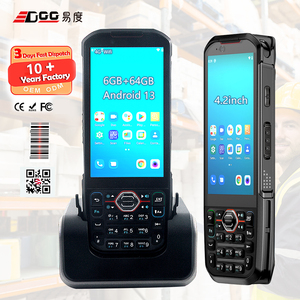 ماسح ضوئي محمول عالي الجودة للباركود بنظام أندرويد الصناعي، يدعم الرموز الشريطية ثنائية الأبعاد ورموز QR، مع تقنية NFC و4G وGPS، مناسب للمستودعات - Product Image 1