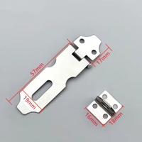 Loquet de rangement miniature en acier inoxydable, boucle de verrouillage antivol pour porte, étiquette de cadenas suspendue, boulons de meubles modernes