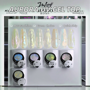 Gel UV Aurora Top Coat Écologique Sans Résidu Effet Miroir Scellant Vernis à Ongles Soak-Off pour Manucure de Salon Longue Durée - Product Image 2