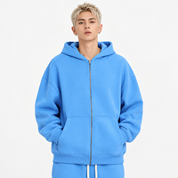 Sweat-shirt à capuche zippé en molleton brossé 350 GSM, coupe ample à épaules tombantes, pour jeunes femmes, style décontracté, fournisseur direct d'usine OEM