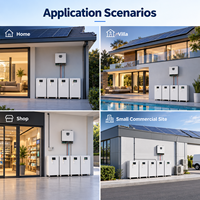 Système de stockage d'énergie domestique empilable LiFePO4 de 10 kWh ignifuge pour une priorité accordée à la sécurité intérieure