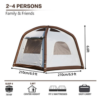 Nouveau planétarium portable tente dôme gonflable de luxe safari tente à baldaquin pour le camping en plein air