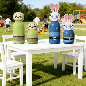 Gourde isotherme en acier inoxydable 316 pour enfants, motif dessin animé inspiré de Zootopia, avec <span class=keywords><strong>poignée</strong></span> et couvercle à paille, portable - Product Image 5