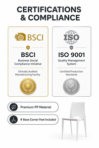 Sedia da Pranzo Impilabile Monoblocco per Uso Intensivo in Plastica Polipropilene (PP) per Arredamento Moderno di Casa, <span class=keywords><strong>Cucina</strong></span>, Ristorante e Bar - Vendita all'Ingrosso - Product Image 6