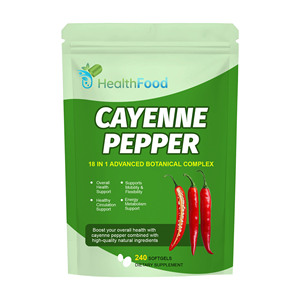 Lower Price Cayenne Pepper Softgels Contains Cayenne Pepper Seed Oil Boosts Metabolism Comfort Adult Immune Support Softgels - Product Image 1