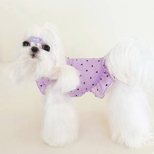 <span class=keywords><strong>Ropa</strong></span> de verano para perros y gatos, ligero, transpirable, protector solar, repelente de mosquitos, gasa, corazón, manga voladora, vestido de princesa - Product Image 3