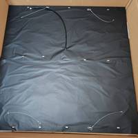 Panneau de plafond en fibre optique LED de grande taille, ciel nocturne, étoiles, fibre magnétique, panneau fini, 120*120cm
