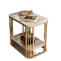 Table d'appoint de canapé en bois moderne et haut de gamme ultra-étroite et durable Table basse durable pour petits appartements avec panneau en bois