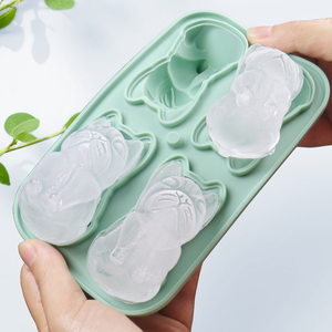 Plateau à glaçons en forme de pingouin en silicone de qualité alimentaire Moule durable à 4 plateaux avec dégagement facile pour la fabrication de crème glacée bricolage - Product Image 6