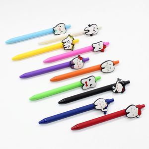 Promotion Custom Logo PVC Soft Rubber Tooth Shape Ballpoint <b>Pen</b> Candy <b>Color</b> Cartoon Nurse <b>Pen</b> Press Feature Made Durable Plastic - Product Image 2