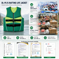 Gilet de sauvetage professionnel en PVC pour adulte, veste de flottabilité à séchage rapide et imperméable pour jet ski, rafting, natation et sports nautiques
