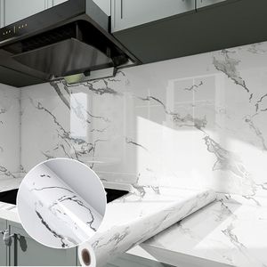 <span class=keywords><strong>Carta</strong></span> <span class=keywords><strong>da</strong></span> <span class=keywords><strong>Parati</strong></span> Adesiva Impermeabile in PVC <span class=keywords><strong>con</strong></span> Design Dorato Resistente al Calore, <span class=keywords><strong>Motivo</strong></span> Marmo e <span class=keywords><strong>Pietra</strong></span> per Cucina - Product Image 6