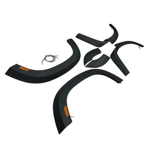 Guardabarros bengalas para Land Rover <span class=keywords><strong>Defender</strong></span> 2020 2021 2022 <span class=keywords><strong>2023</strong></span> ABS 4x4 rueda arco Fender Flare con accesorios de luz - Product Image 1