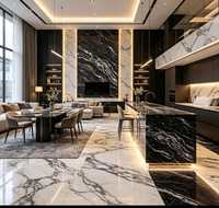 Dalle de pierre naturelle polie en granit exotique brésilien pour le sol et les murs du hall d'hôtel, la décoration intérieure de la villa