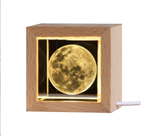 Veilleuse 3D en cristal de galaxie, décoration de bureau, vente en gros de trophées, médailles, plaques pour la Saint-Valentin