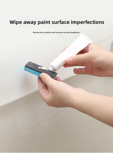 Éponge en <span class=keywords><strong>mousse</strong></span> EVA bleue <span class=keywords><strong>pour</strong></span> polissage et cirage, brosse de nettoyage <span class=keywords><strong>pour</strong></span> film de protection automobile et revêtement cristallin - Product Image 4