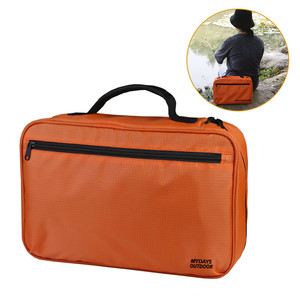 Sac de pêche portable d'extérieur, orange, en polyester, pour ranger les accessoires, multi-usages, unisexe - Product Image 4
