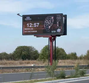 Led reklam panosu açık reklam 3d dijital billboard P5 su geçirmez led ekran karayolu sabit reklam panosu led işareti