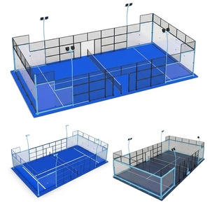 Corey Factory Outdoor Paddle Courts Standard Europe Panoramique PADEL Paddle Tennis Court Cancha De Padel Padel Court - Product Image 1