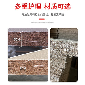 Matelas en fibre de coco, fermeté moyenne, housse amovible, pour lits médicaux d'hôpitaux et de maisons de retraite - Product Image 3