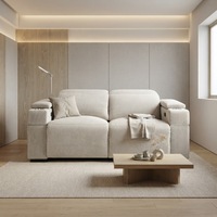Modernes Stoff-Elektro-Relaxsofa mit Ausziehfunktion Holzrahmen 3-Sitzer für Wohnmöbel