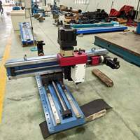 Machine de fraisage linéaire portable pour la surface des rails de laminage d'usine sidérurgique