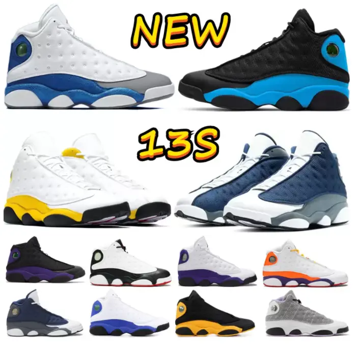 Newest Basketball Shoes RETRO FLIN Mens Classic Sports Sneaker Trainers Outdoor Jordaneliedlys 13 Breathable Shoes