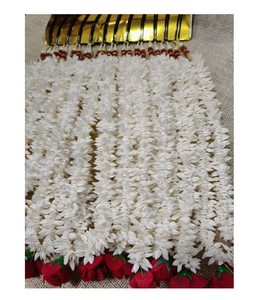 Élégant accessoire capillaire artificiel en jasmin Gajra, ornement floral traditionnel pour chignon de mariée, style festif et classique - Product Image 2