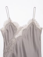 TAOP&ZA Nouvelle Collection Printemps 2026 : Haut sans manches élégant et stylé à ourlet asymétrique et bordure en dentelle (5919105)
