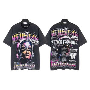 Camisetas Helly de Alta Calidad, Estilo Hip Hop, Vintage, con Letras, Antibacterianas, de Gran Gramaje, Streetwear, Oversize, Unisex - Product Image 5