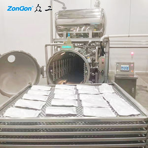 מכונת עיקור אוטומטית לחלוטין עם התזת מים לאריזות שקיות מרק עוף - Product Image 5