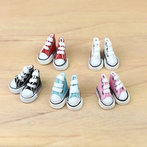 Zapatos de Lona Miniatura Personalizados al por Mayor de 3.5CM, Zapatos para Muñecas Supermodelo Xinyi Kere, Zapatos de Baile con Red, Decoración, Mini Juguete - Product Image 2