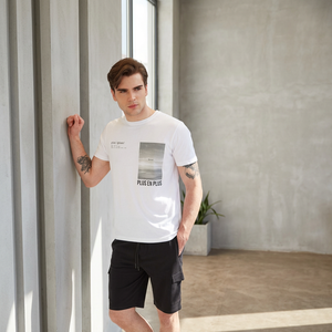 Camisetas de Manga Corta para Hombre Hechas en Italia, 100% Algodón Ecológico, Transpirables y de Color Sólido - Más Vendidas - Product Image 3
