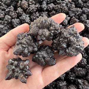 Minerales de cristal de Egipto Carbonado negro natural Profecía Curación Piedra de Diamante Negro áspero - Product Image 3